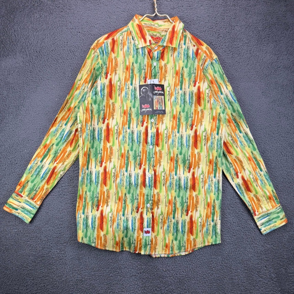 Jerry Garcia Excelsior Banyan Trees 1991 Button Up Shirt Mens Medium NWT Multi